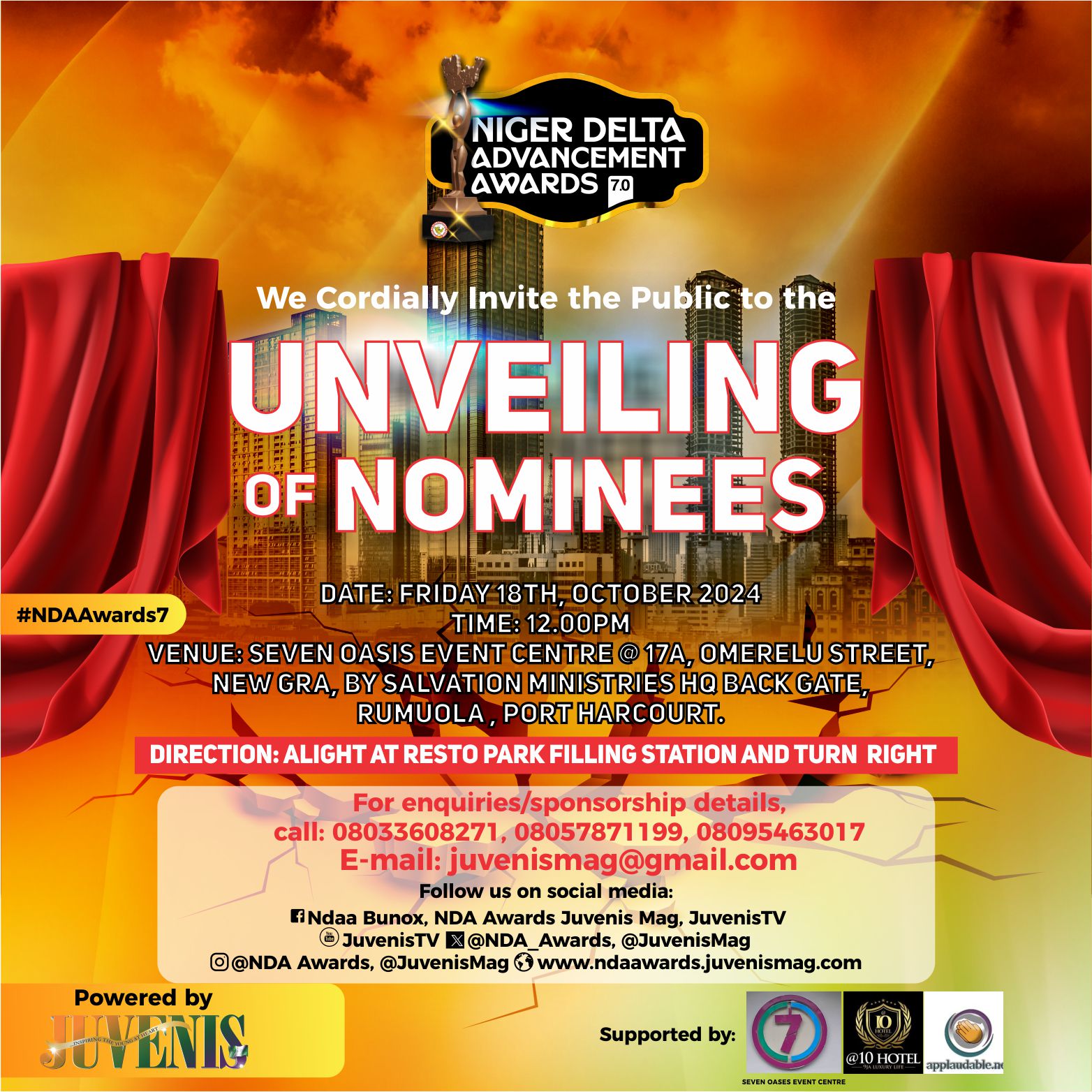 NDA Awards 7.0  Set To Unveil List of Nominees in Port Harcourt